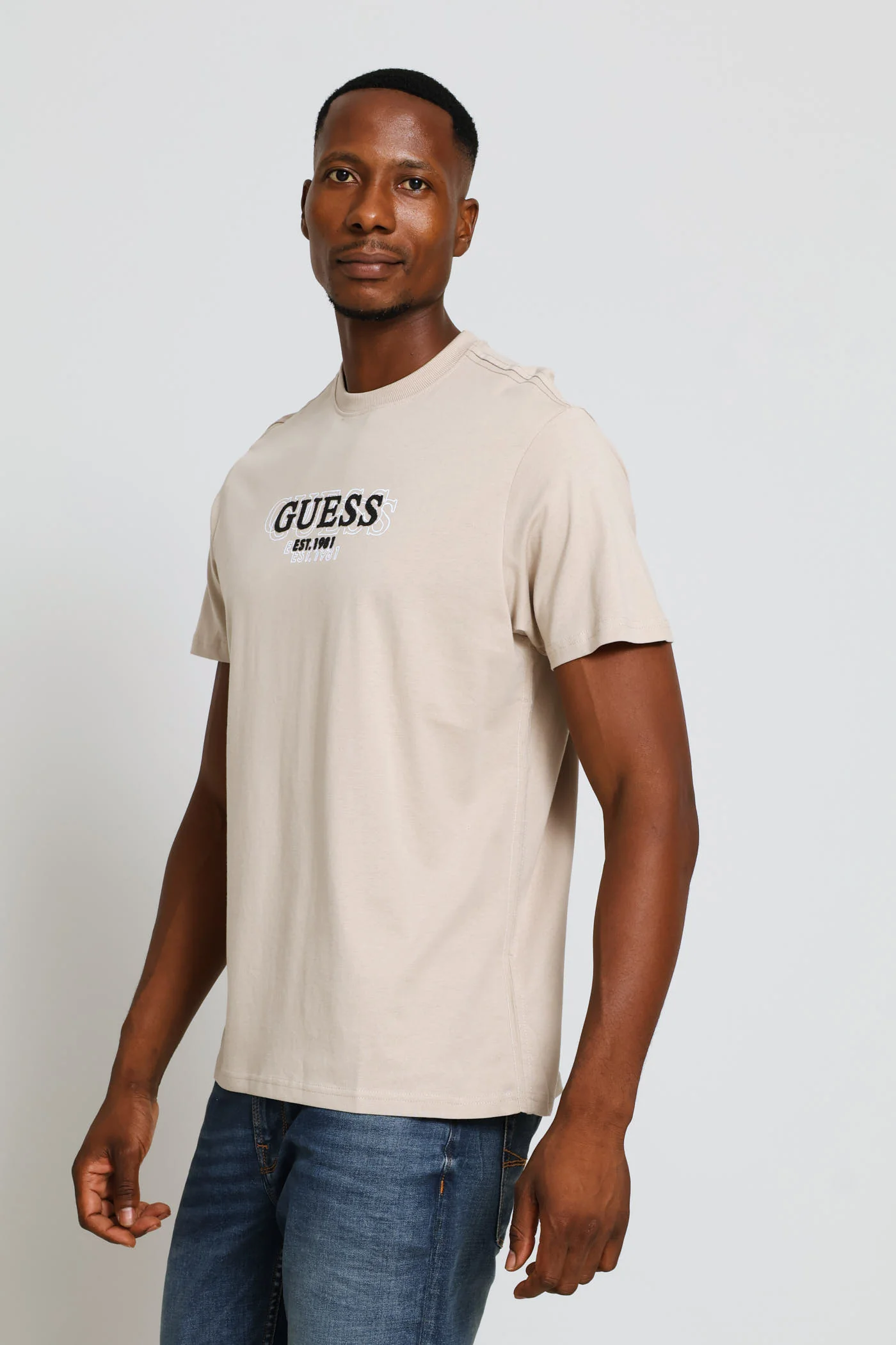 Small Logo Tee - Stone - Image 3