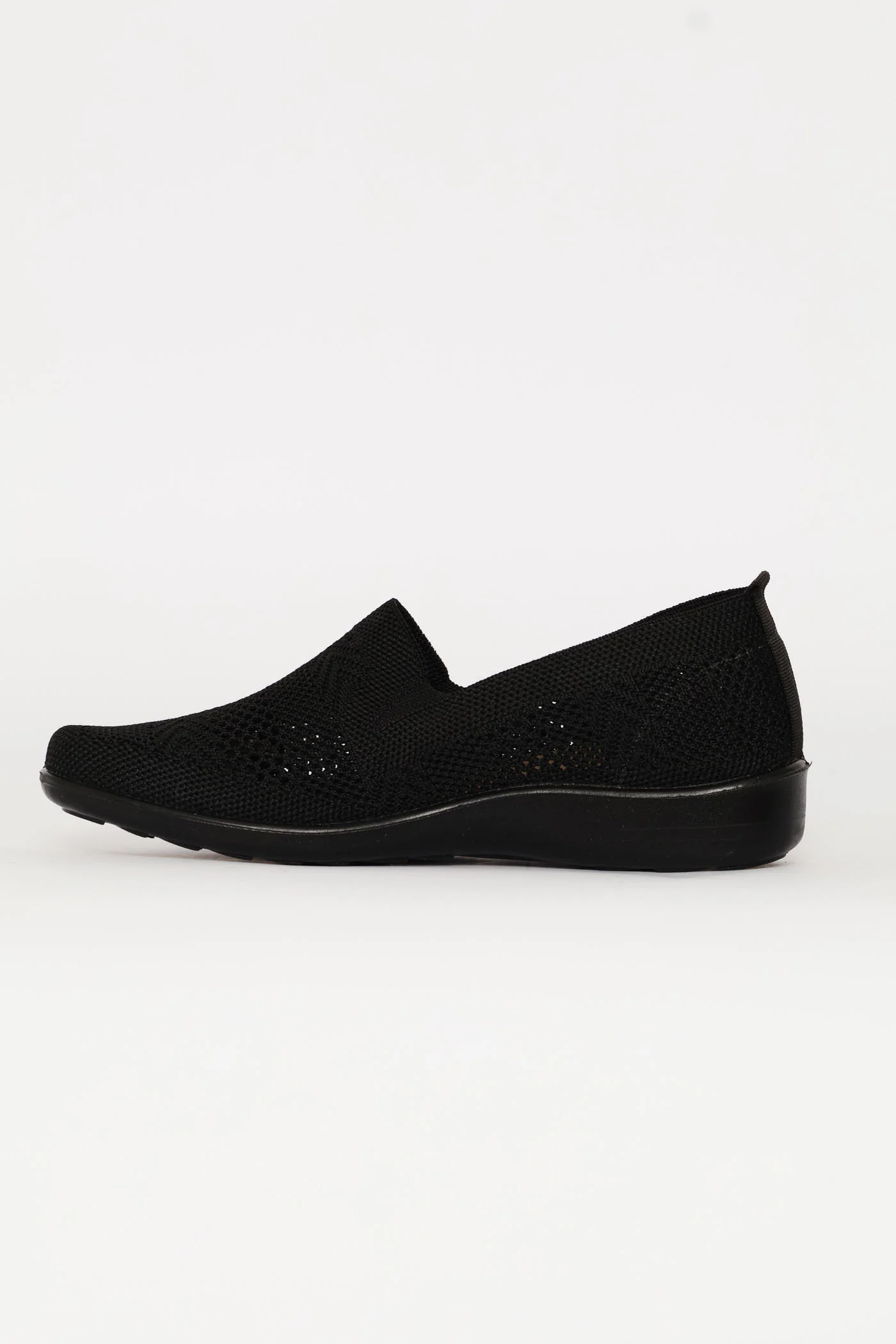 Soft Iona Knit Slip On - Black - Image 3