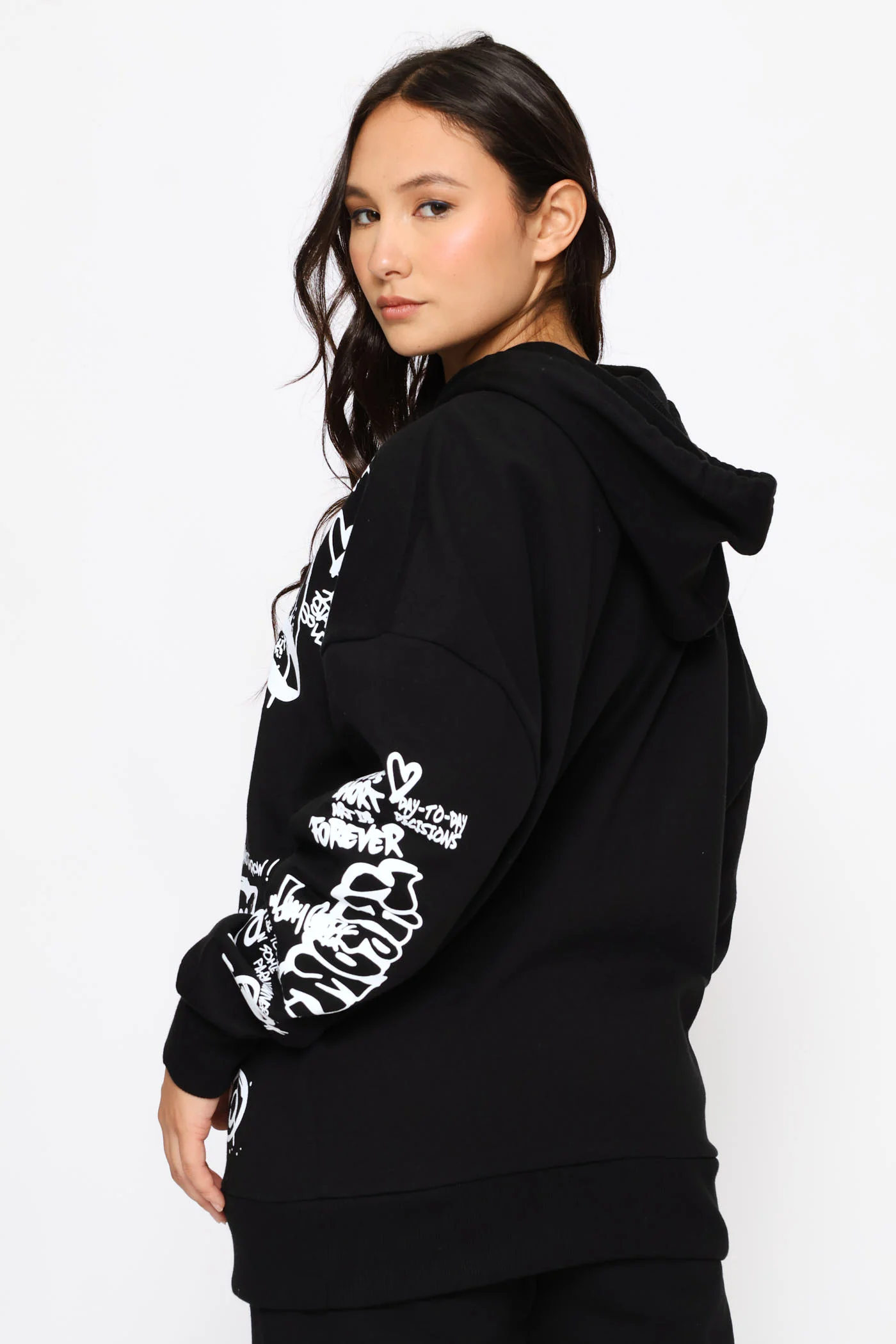 Street Rules Oversized Hoody - Black - Image 5