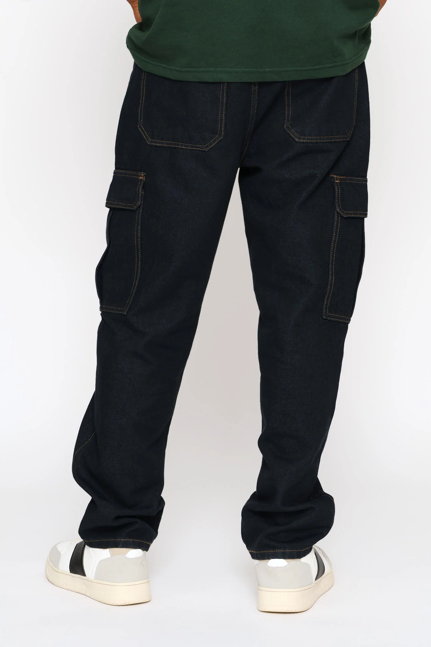 Stretch Cargo Denim - Dark Wash - Image 4