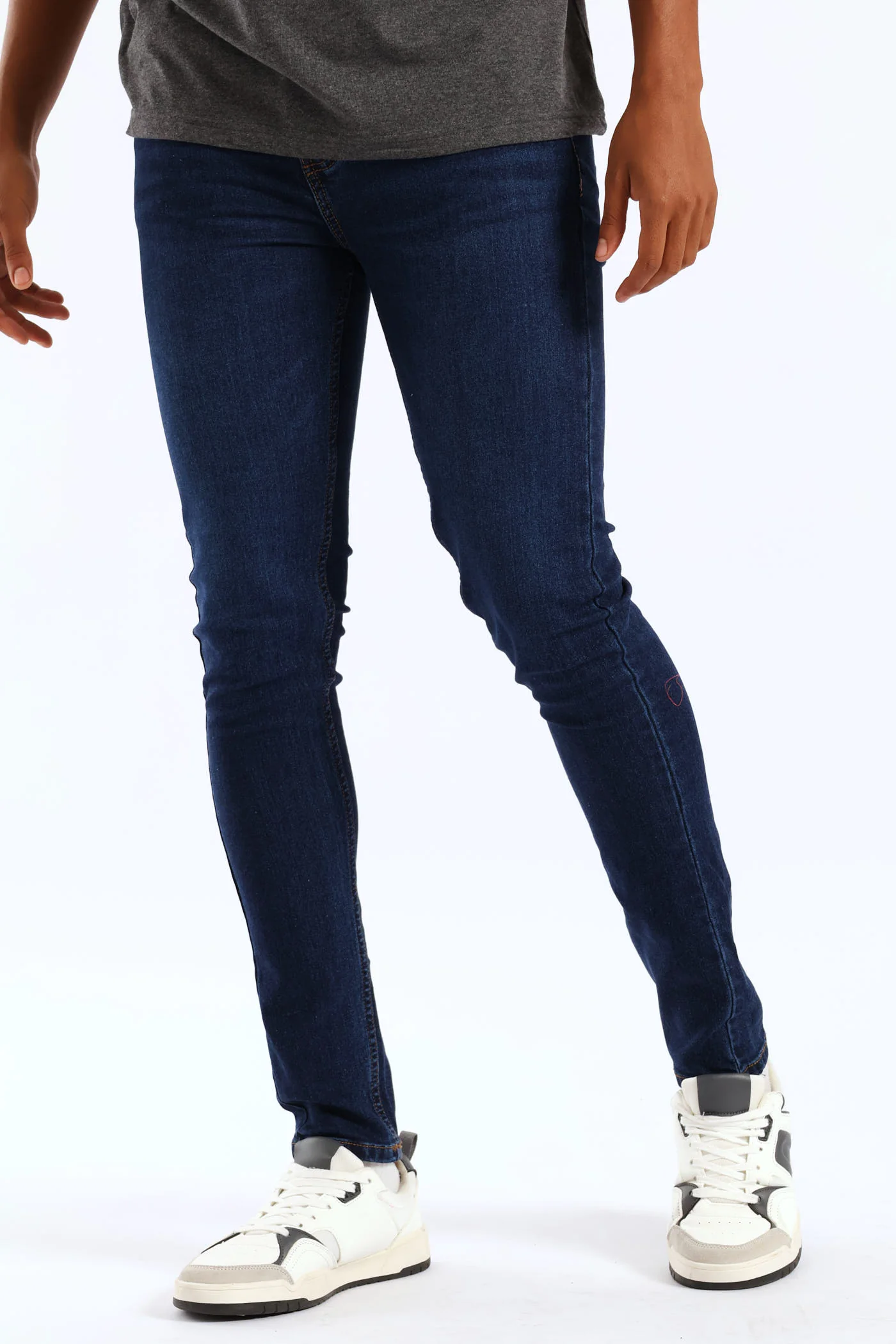 Super Skinny Basic Denim - Dark Wash - Image 3