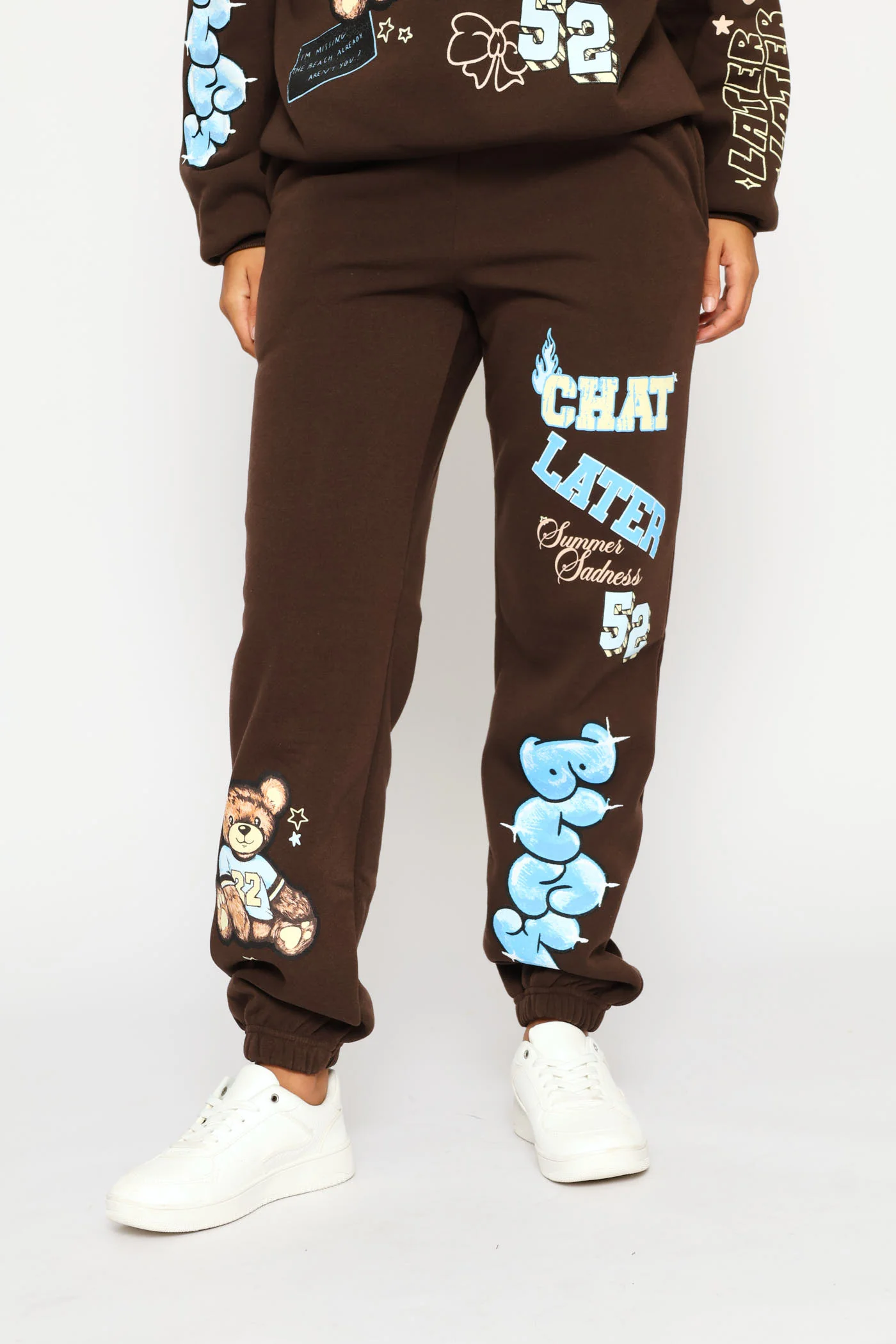 Teddy Jogger - Chocolate - Image 2