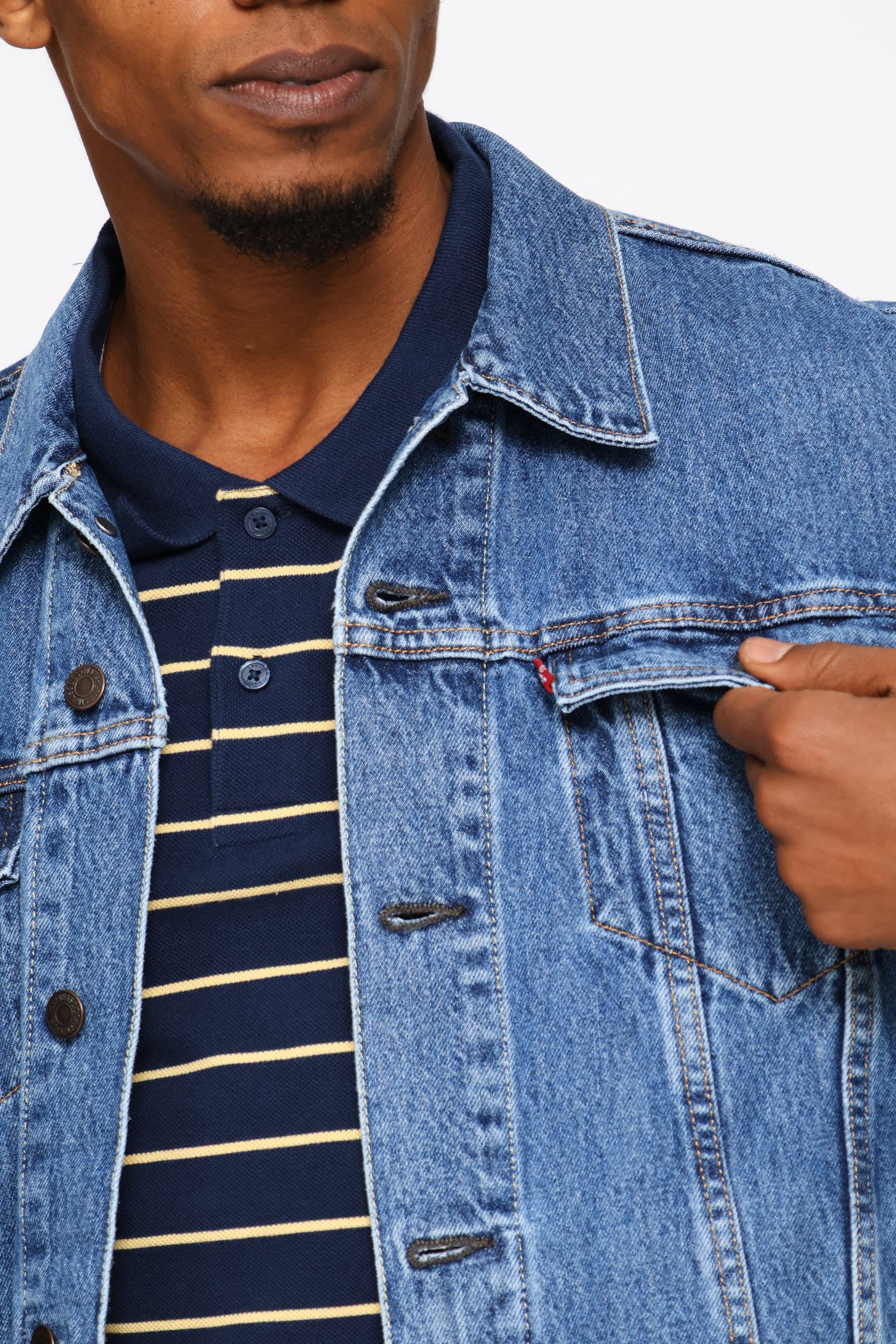 The Trucker Denim Jacket - Medium Wash - Image 2