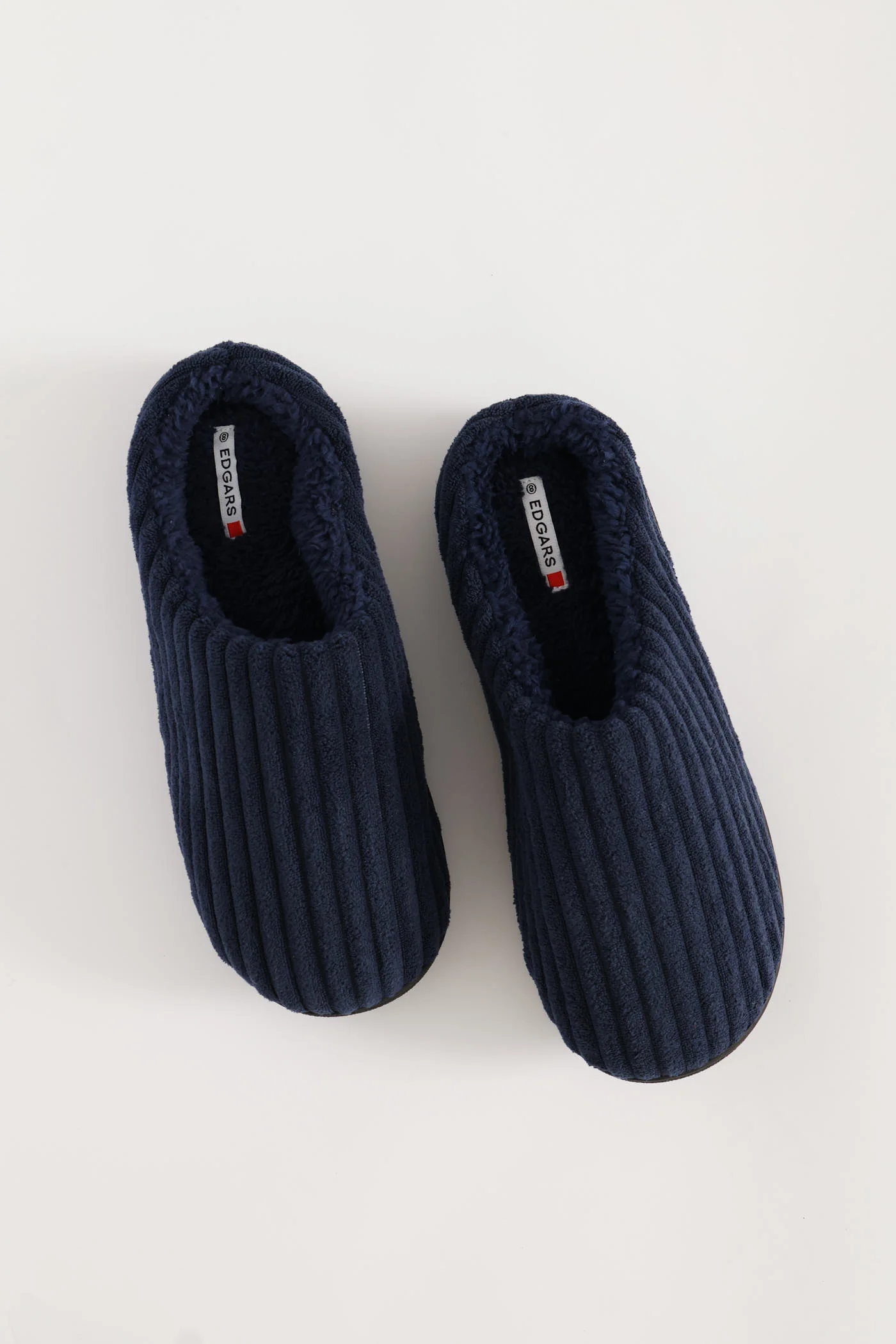 Thick Cord Upper Slipper - Navy