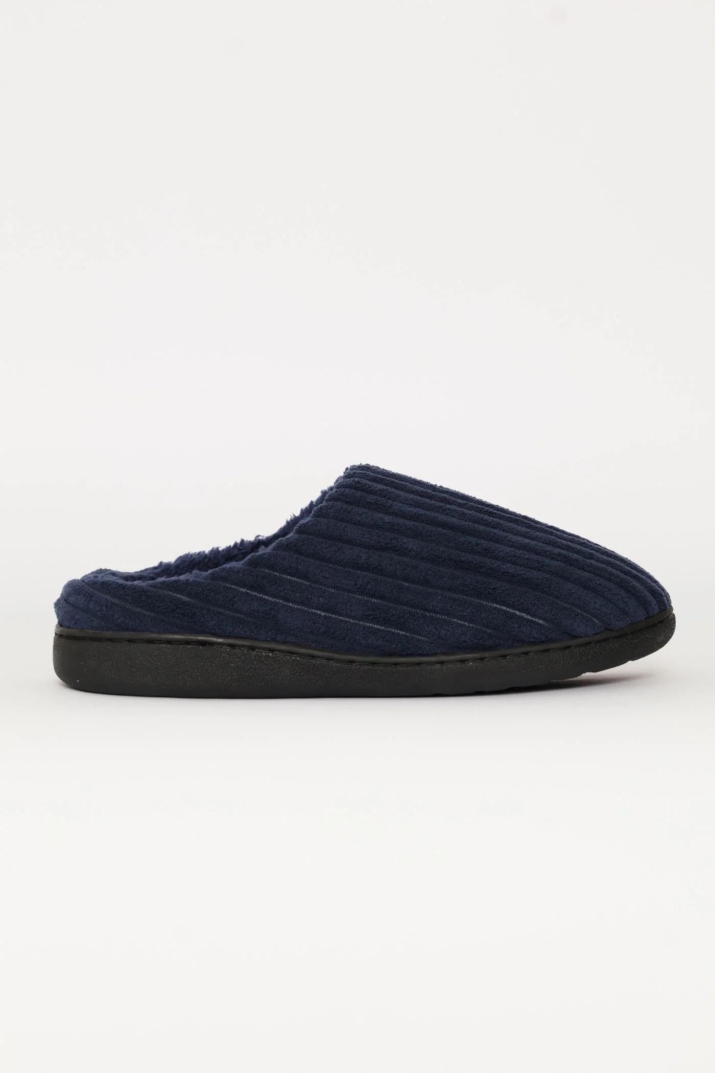 Thick Cord Upper Slipper - Navy - Image 2