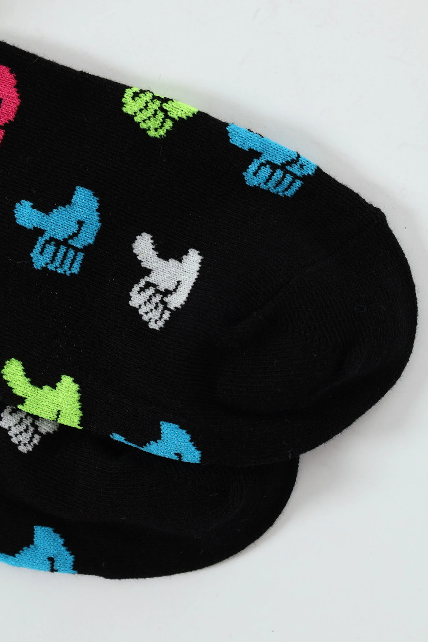 Thumbs Up Single Anklet Socks - Black - Image 4