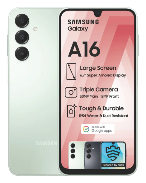 Galaxy A16 Dual Sim Green Cellphone - Image 3