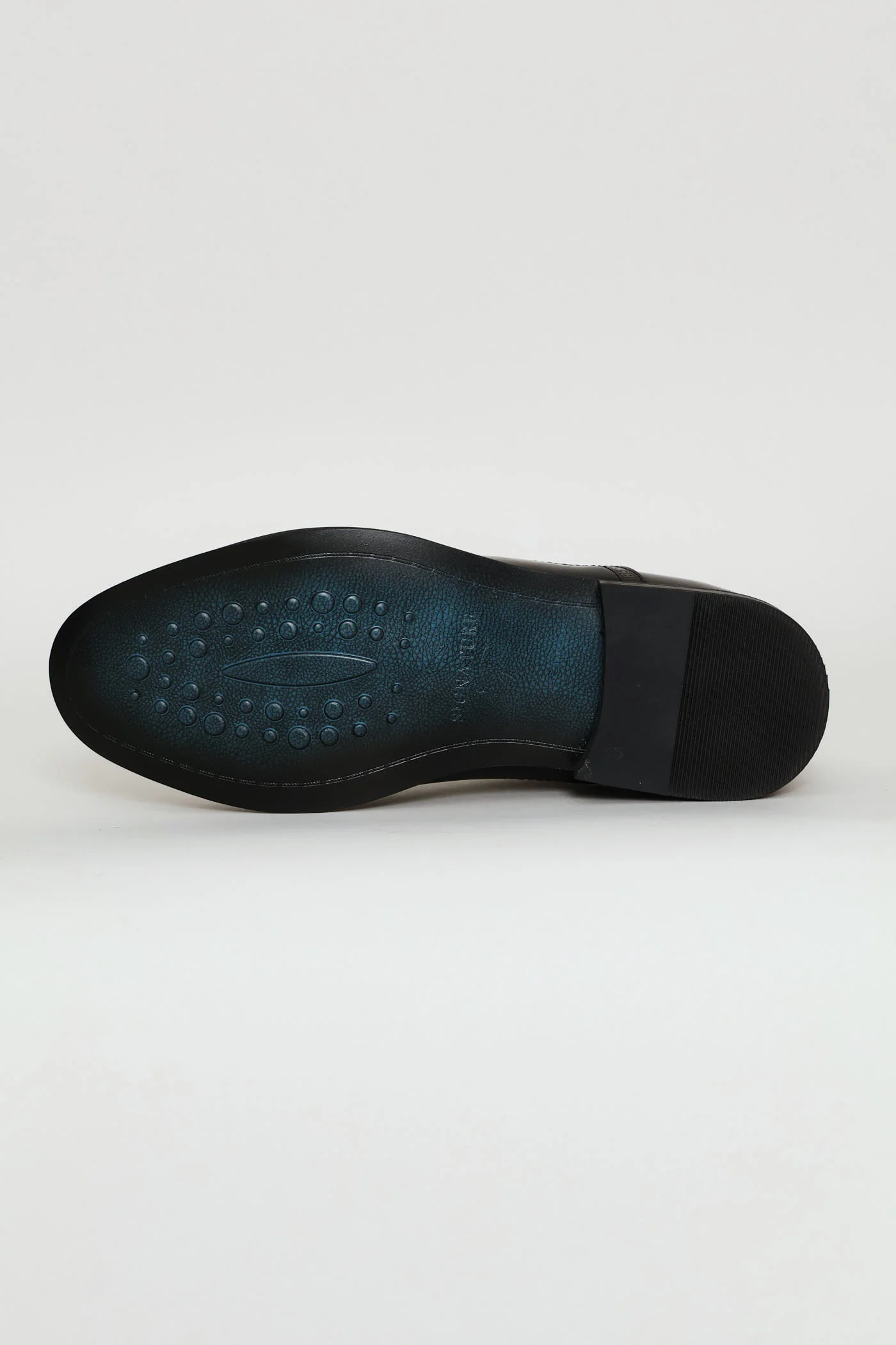 Toe Cap Detail Formal Lace Up Oxford Shoe - Black - Image 4