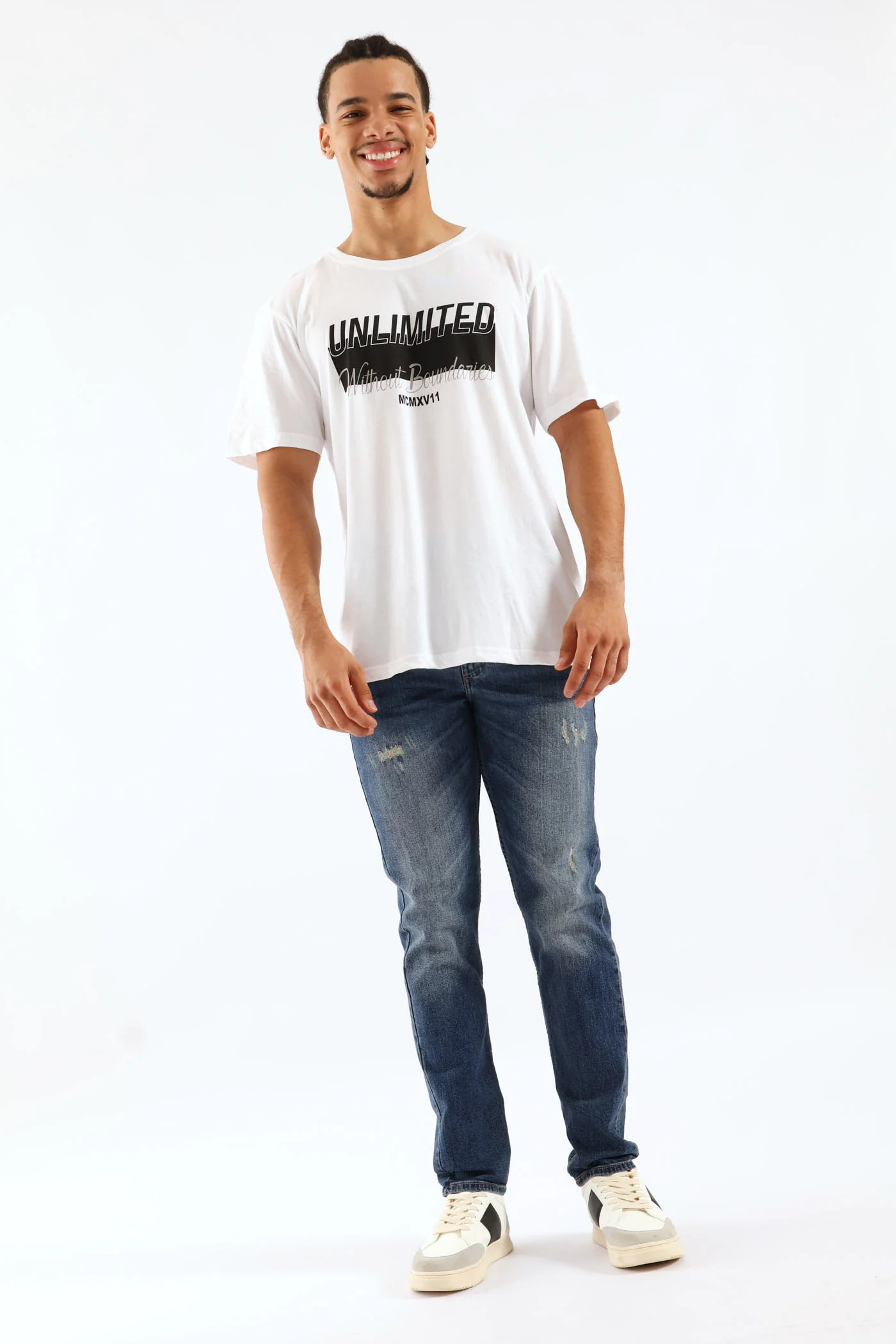 Unlimited Basic Print Tee - White - Image 7