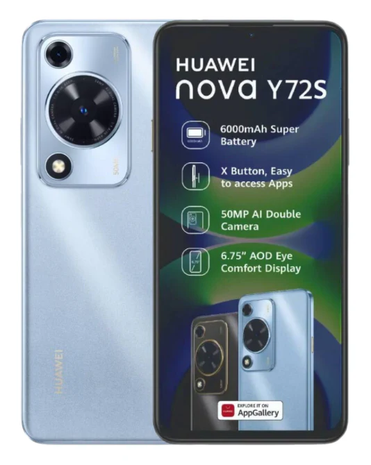 Nova Y72S 128GB 4G Dual Sim Blue Cellphone - Image 3