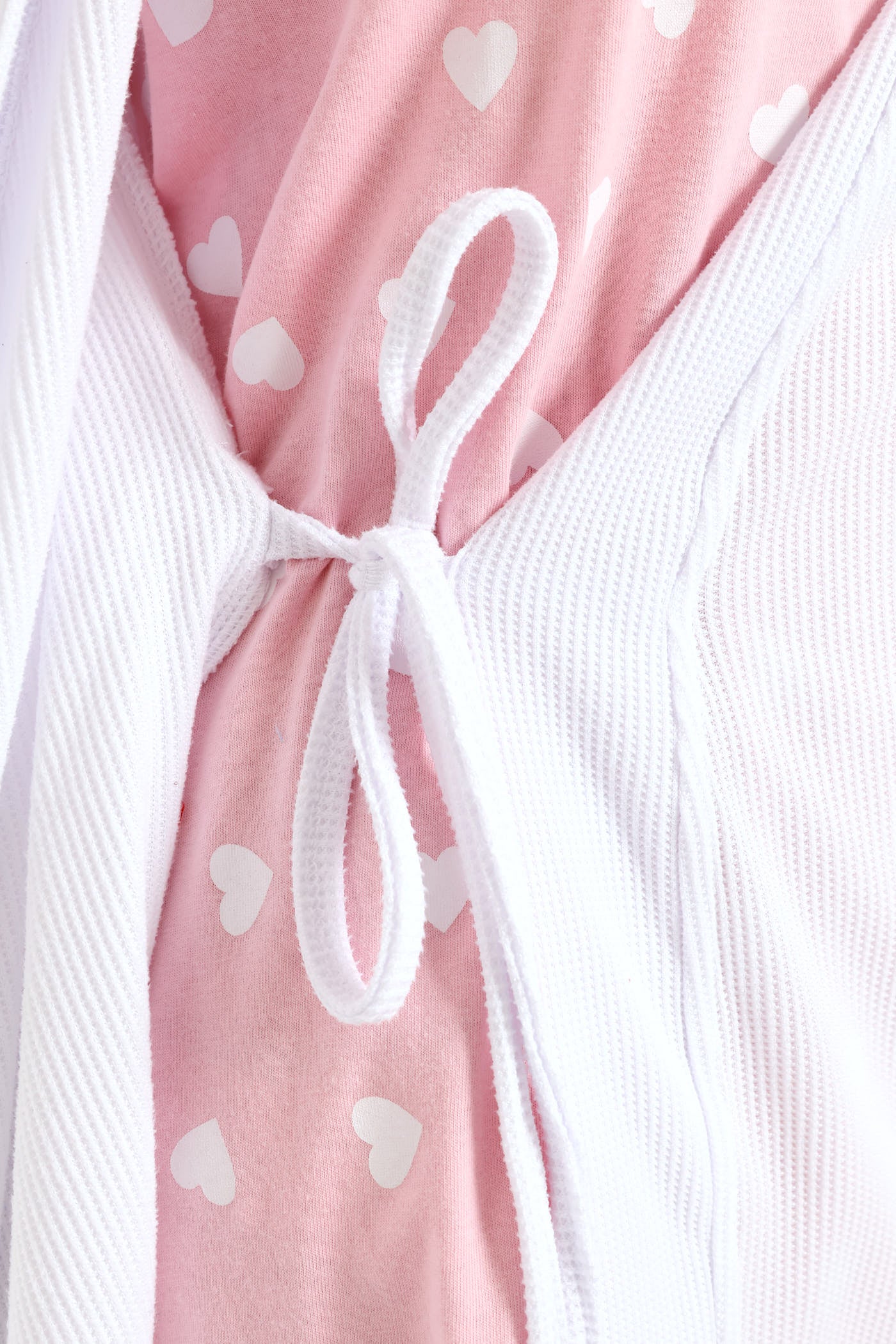 Waffle Knit Gown - White - Image 3