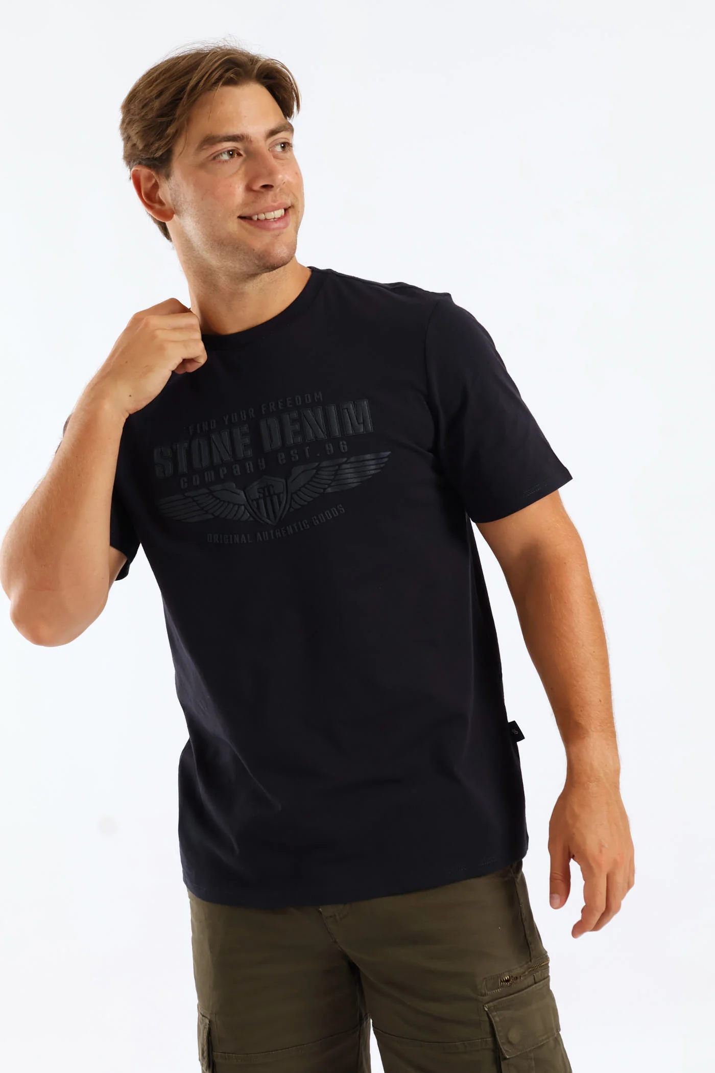 Wings Tee - Navy - Image 2