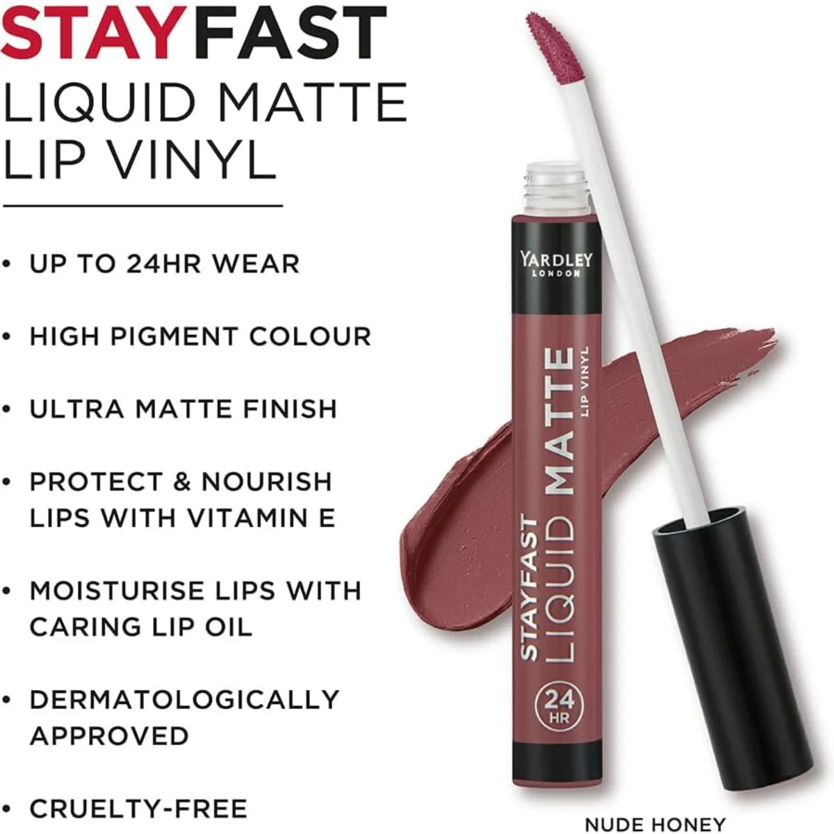 Yardley Stayfast Liquid Vinyl Matte Lipstick - Image 43